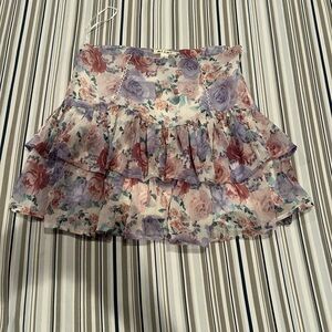 Floral mini skirt size small